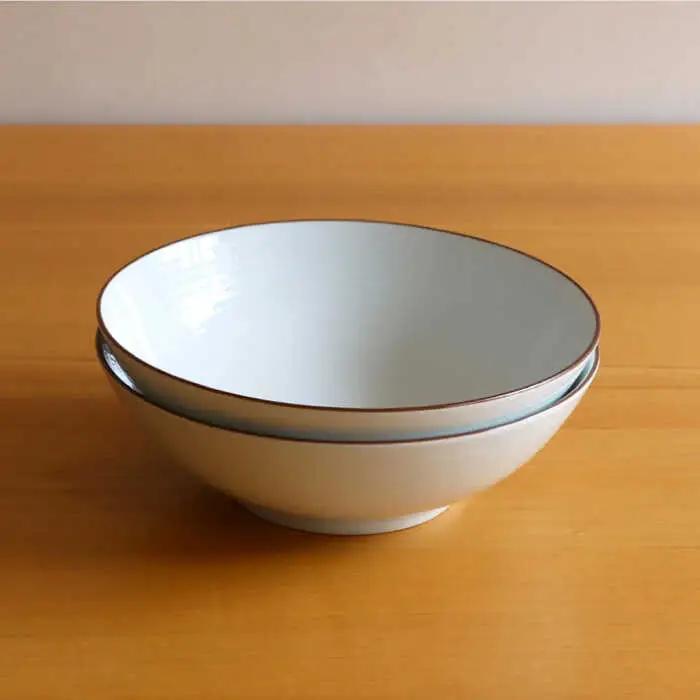 【白山陶器】【定番のシリーズ】白磁千段7寸平鉢 2ピースセット 食器 皿 【波佐見焼】[TA113] 波佐見焼