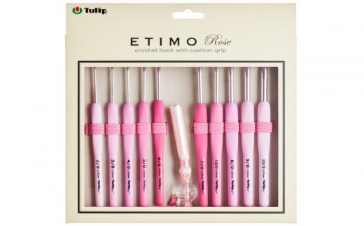 
            エティモ ロゼ　クッショングリップ付きかぎ針セット
          
