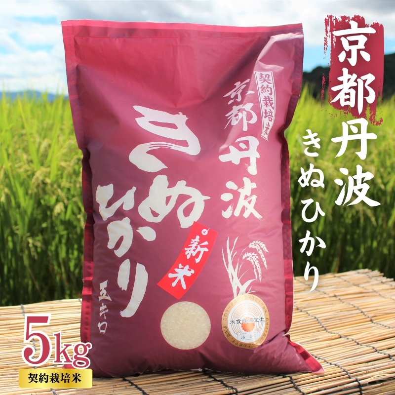令和7年産 京都丹波産 きぬひかり 5kg 契約栽培米 白米 精米 お米 こめ コメ キヌヒカリ 令和7年 ご飯 ごはん 京都 京都府 南丹市