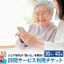 【ふるさと納税】シニア世代の「困った」を解決！訪問サービス利用チケット 20時間分（30分×40回分）