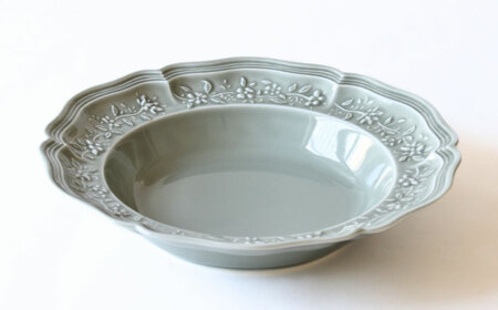 【波佐見焼】ombre de fleur ブーケボウル ロイヤルグレー 5枚セット 食器 皿【翔芳窯】[FE359]