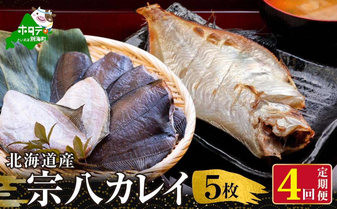 
                  【定期便】北海道産一夜干し宗八カレイ（５枚×４ヵ月）【全４回】（魚 干しかれい カレイ 北海道 野付 別海町 定期便 12回 十二回 年１２回 全１２回 １２か月 １２ヵ月 １２ヶ月 ふるさとチョイス ふるさと納税 仕組み キャンペーン 限度額 計算 ランキング やり方 シミュレーション チョイス チョイスマイル ）
                