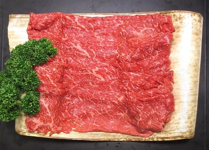 京都肉（亀岡牛・丹波牛）モモ しゃぶしゃぶ用 約300g すき焼き うす切り 肉 牛肉 国産 京都府産 丹波産 ギフト 薄切り 食品 送料無料 ※離島へのお届け不可