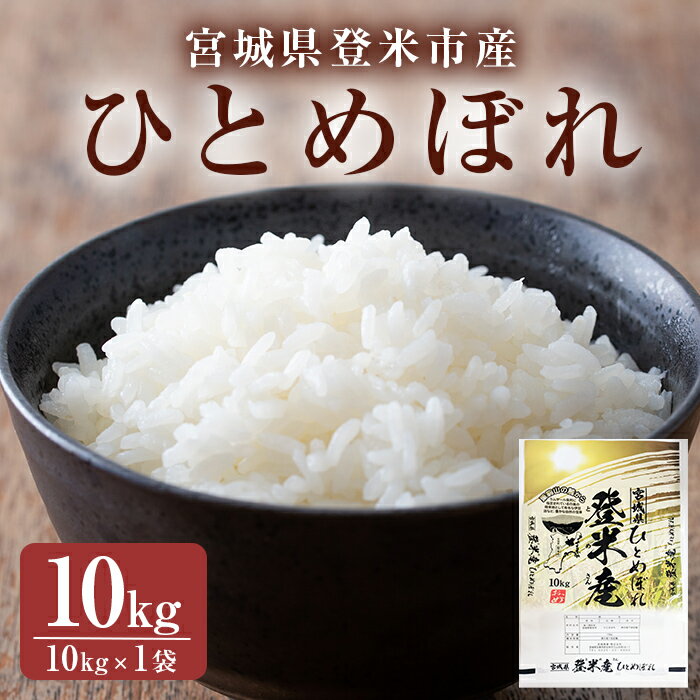 【ふるさと納税】≪令和7年産・新米≫ ひとめぼれ 精米 10kg(10kg×1袋) 登米市産 米 お米 おこめ ごはん ご飯 白米 おにぎり お弁当 5kg 【宮城商事株式会社】tm470