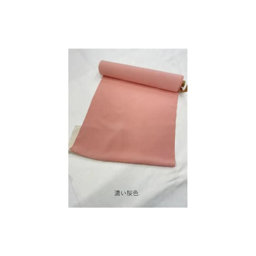 兼六園菊桜　手描加賀友禅染　反物　【濃い桜色】