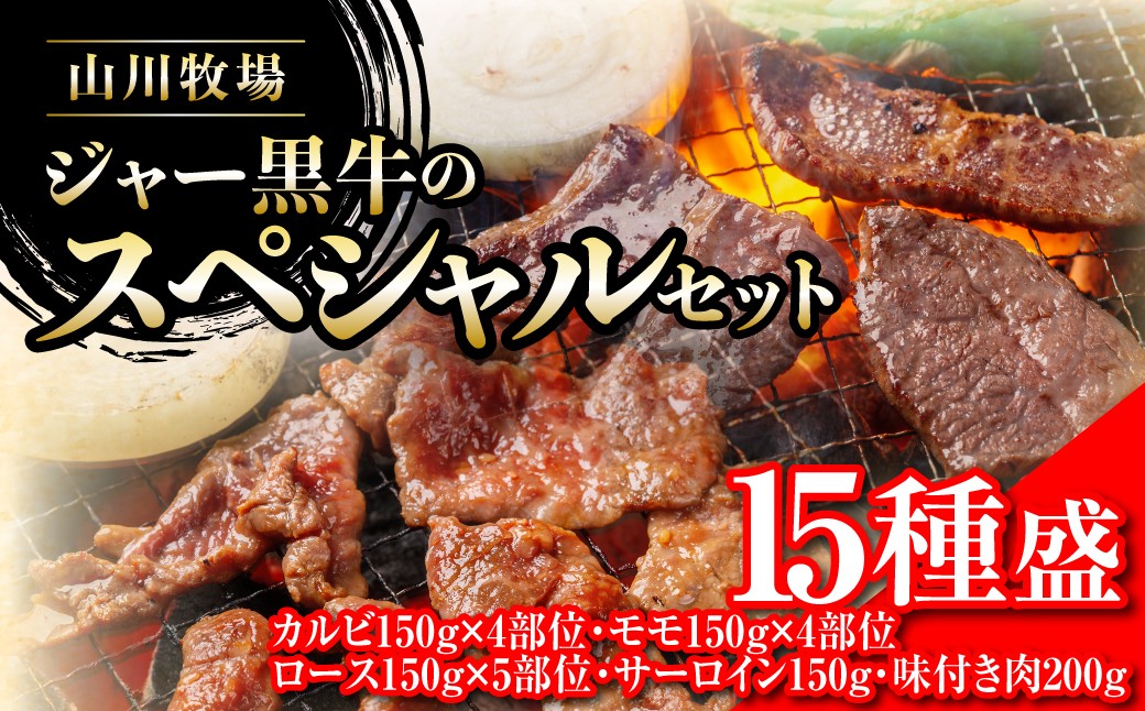 
                  山川牧場ジャー黒スペシャルセット（15種盛） 【 ふるさと納税 人気 おすすめ ランキング 北海道ブランド牛 牛 牛肉 和牛 ジャー黒 モモ モモ肉 ロース ロース肉 焼き肉 サーロイン ステーキ サーロインステーキ ステーキ肉 牛ステーキ カルビ セット 北海道 七飯町 送料無料 】 NAN018
                