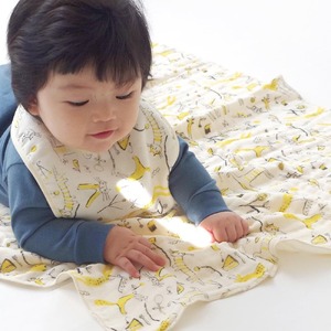 くるみの木 ベビーセット（イエロー）(おくるみ・ハンカチ・スタイ)【krm09】