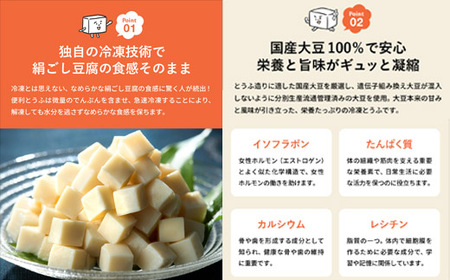 【冷凍】独自技術が光る便利とうふ 500g×5袋 さいの目カット