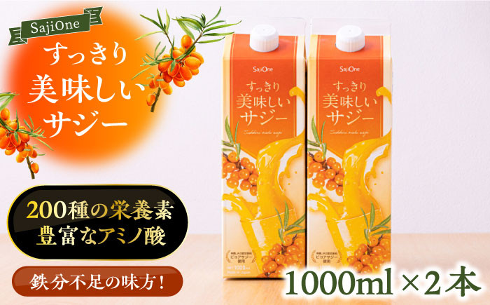 
                  家族みんなでおいしく飲める！すっきり美味しい サジー 1000ml×2本 《豊前市》【ハウスボトラーズ】[VAX034] サジージュース 飲料 ドリンク サジー 健康 美容 ビタミンC 鉄分 ジュース スーパーフルーツ さじー 紙パック 飲みやすい
                