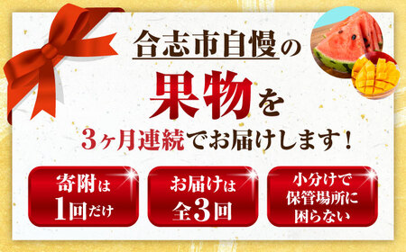 【先行予約】【全3回定期便】旬の果物ひとりじめ定期便[AYZZ006]