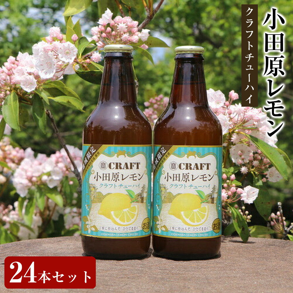 【ふるさと納税】小田原レモンクラフトチューハイ　24本セット| チューハイ レモン お酒 ドリンク 飲み物 飲み比べ ギフト プレゼント 神奈川県 小田原市 | 小田原市 神奈川県産 レモン使用 クラフトチューハイ 風味豊か 爽やか 炭酸飲料 アルコール飲料