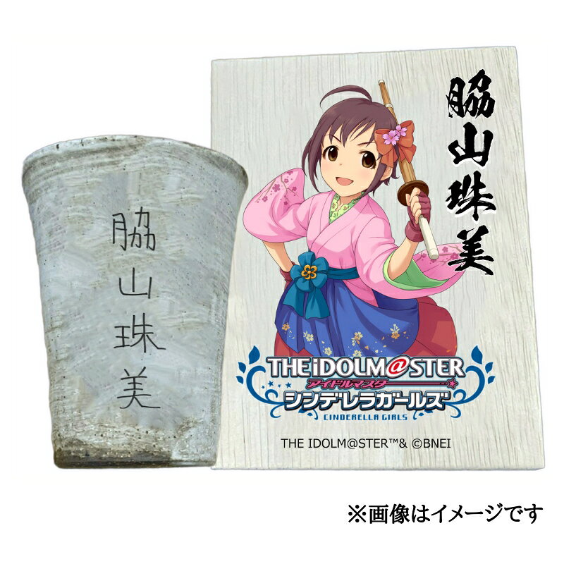 【ふるさと納税】アイドルマスター シンデレラガールズ 信楽焼フリーカップ【脇山珠美】[2581]