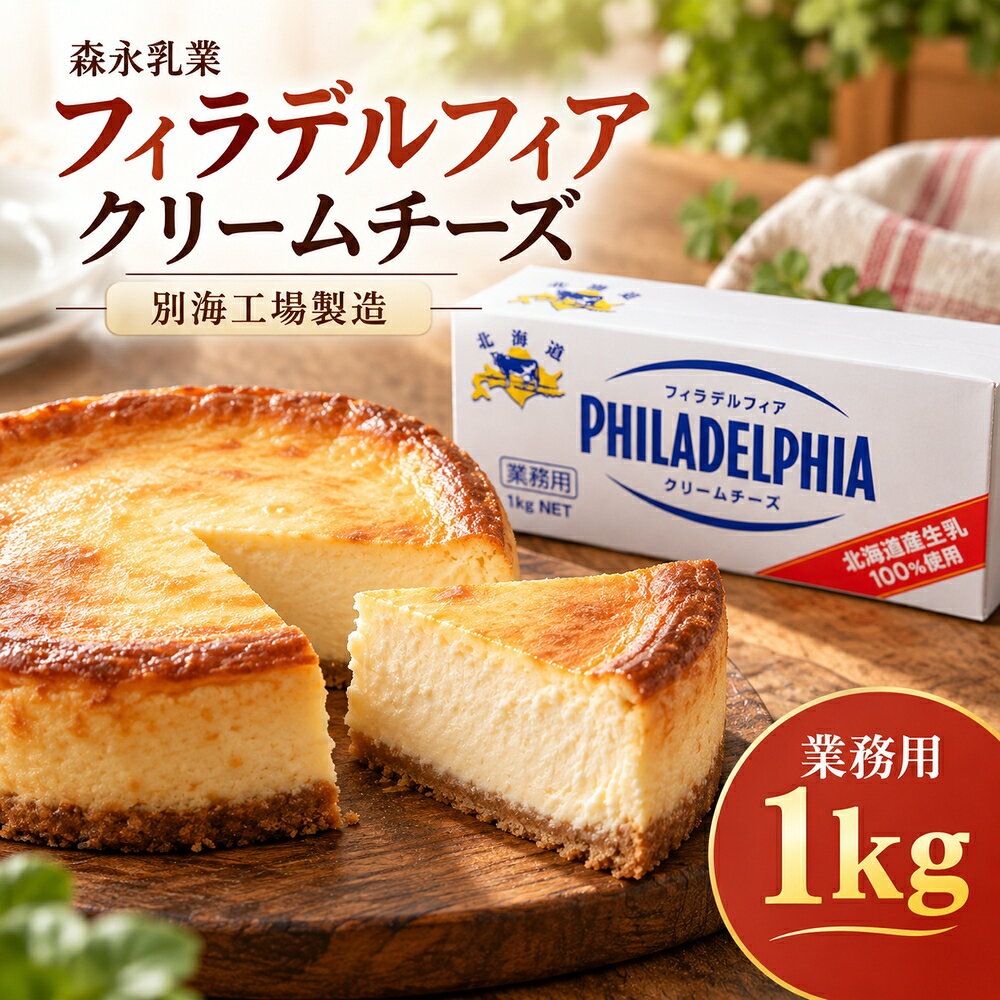 【ふるさと納税】 料理 お菓子 づくりに最適！ 森永乳業 業務用 クラフト フィラデルフィア クリームチーズ 1kg（ ふるさと納税 チーズ 別海 ふるさと納税 チーズ 北海道 別海町 ふるさと納税 クリームチーズ ふるさと納税 北海道 ふるさと納税 11000 ）