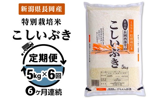 
                  B7-8B056【6ヶ月連続お届け】新潟県長岡産こしいぶき5kg（ミネラル特別栽培米）
                