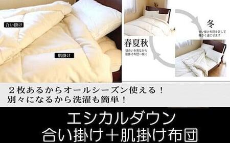 洗える ホコリが出にくい『2枚合わせ掛け布団』〈セミダブル〉