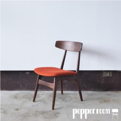 ふるさと納税 小野市 ダイニングチェア　01　ウォールナット　オレンジ