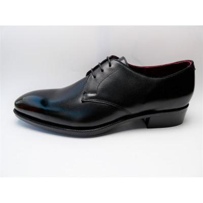 ふるさと納税 福岡市 革靴 3アイレットダービー(ハンドソーンウェルテッド製法/博多製造)27cm ET04VC09 |  | 01