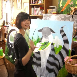 ひさまつまゆこ 作者直筆サイン入り 絵本『もりは ね、』【R01175】