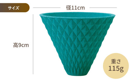 【波佐見焼】ekubo セラミックコーヒーフィルター Peacock green　オリジナルブレンドコーヒー豆セット(粉タイプ)200g　【燦セラ】[DF44]