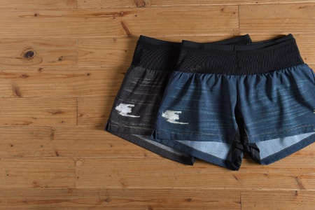 R×L（アールエル） WILD DRY DENIM V ランニングパンツ PM6ポケット ベリーショート（レディース）デニムブルー Sサイズ