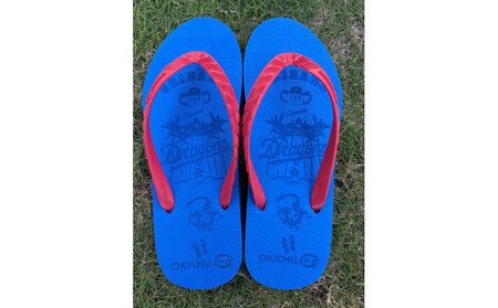 【25cm】プロ野球コラボ島ぞうり(中日ドラゴンズ)  | 沖縄 プロ野球 中日 中日ドラゴンズ ドラゴンズ 島ぞうり 旅行 美浜 トラベル キャンプ 人気 おすすめ 北谷 ちゃたん おすすめ