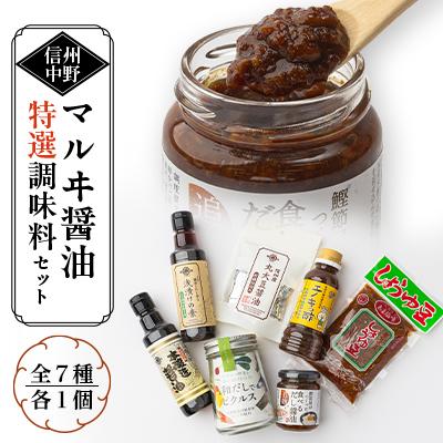 ふるさと納税 中野市 マルヰ特選詰合せ(7種)