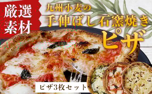 
            【厳選素材】九州小麦の手伸ばし石窯焼きピザ3枚 セット マルゲリータ 自家製バジルペーストとマスカルポーネチーズ 4種のチーズ | 自家製 ピザ クワトロ イタリアン 小麦粉 エクストラバージンオイル オリーブオイル 天然塩 手作り 石窯で焼き上げ 冷凍 鹿児島県 南大隅町 手伸ばし石窯焼きの冷凍ピザ 専門店【ノリピッツァ】 BH7005
          