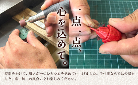 レザー 革製 カブトガニ タックピン 革 レッド JS stage株式会社 《30日以内に出荷予定(土日祝を除く)》岡山県 笠岡市 ハンドメイド ファッション イタリアンレザー