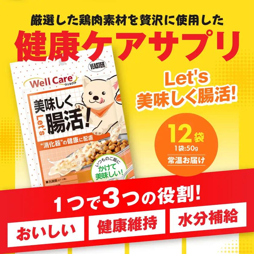 愛犬に【ウェルケア サプリレトルト】Let's 美味しく腸活!12袋〔LE-33-012〕