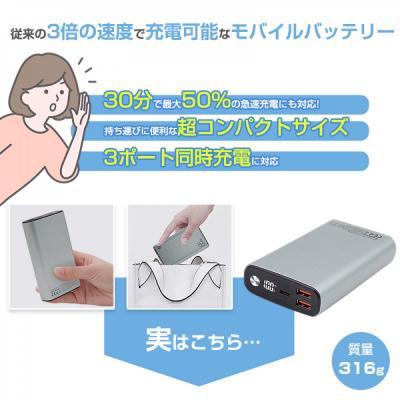 ふるさと納税 名古屋市 モバイルバッテリー 20000mAh【PL保険加入済み製品・安心】 |  | 01