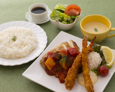N106 八尾の秘湯 八尾天然温泉 日帰り入館券＆ランチ＆ワンドリンク ２名分