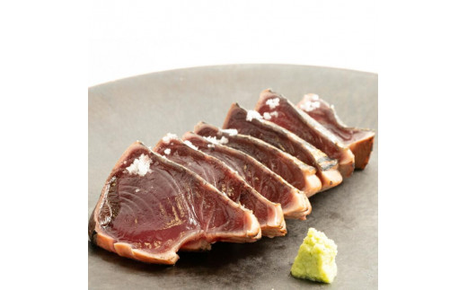 
            プレミア和歌山認証品 黄金藁焼きカツオタタキ （藻塩セット）　1kg［KS1］
          