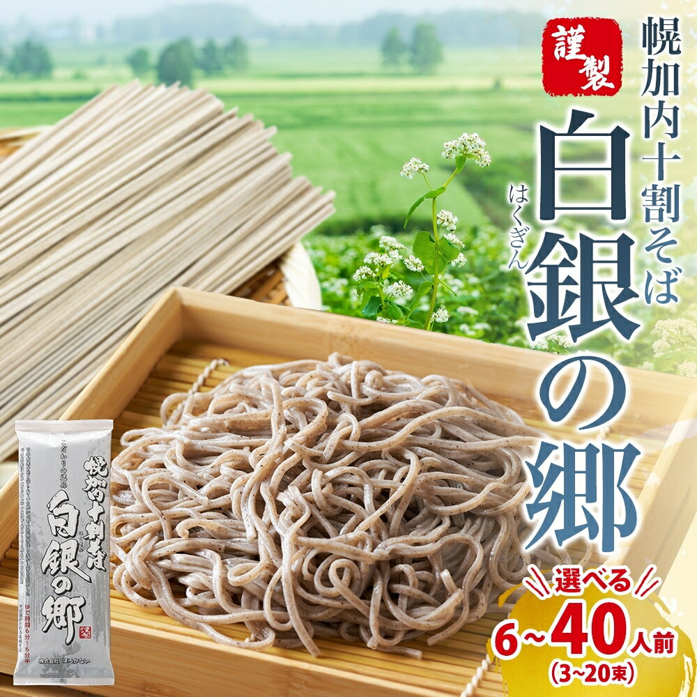 【ふるさと納税】【選べる 入数】白銀の郷 十割 そば 北海道 幌加内 蕎麦 乾麺 麺 常温 年越し ソバ 引っ越し 十割そば グルメ 無塩 備蓄 保存食 食塩不使用 国産 グルテンフリー 和食 ヘルシー お取り寄せ ギフト 贈り物 まとめ買い ほろかない 送料無料