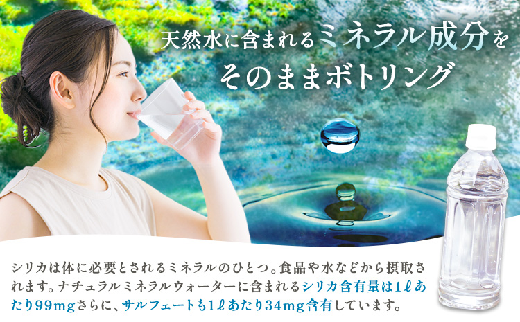 【3ヶ月定期便】サクラシリカ 500ml 16本 定期便 みずの里《お申込み翌月から出荷》熊本県 阿蘇郡 産山村 ミネラルウォーター シリカ 水 天然水 鉱水 ラベルレス ラベルなし---ubuyam