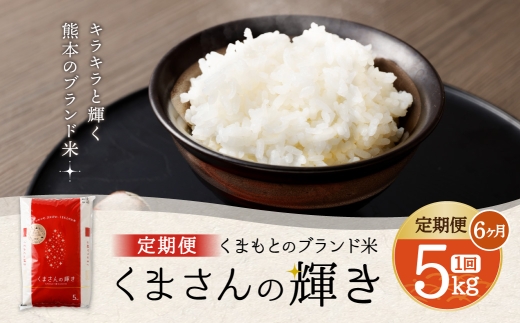 【 6ヶ月定期便 】 くまもとのブランド米 くまさんの輝き 5kg×全6回 お米 米 こめ コメ 飯 ご飯 白米 白飯 熊本県産 国産 定期 定期便 ブランド米