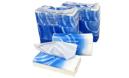 ＼9末まで 寄附額改定／ENRICH エンリッチソフトパック ティッシュ 300枚（150組）10パック×12個入り 計120パック【日本製】| 日用品 消耗品 まとめ買い 常備品 生活用品 ティッシ