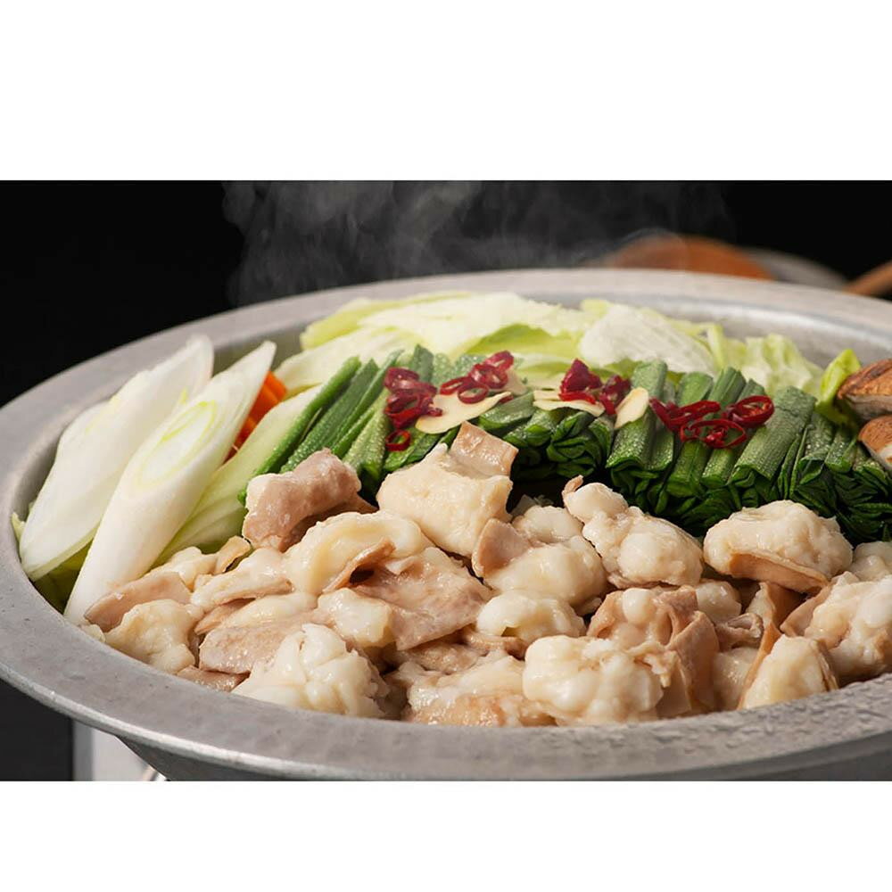 【ふるさと納税】精肉店のもつ鍋セット（醤油味、2～3人前） | セット 食品 加工食品 鍋　人気　おすすめ　送料無料