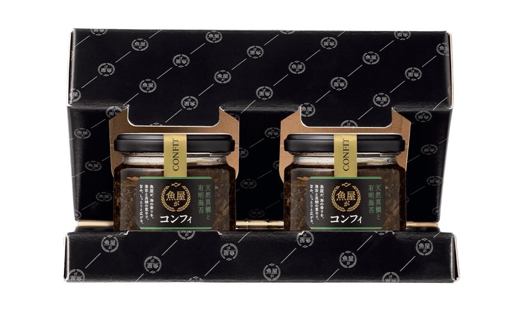 【3ヶ月定期便】魚屋がコンフィ 天然真鯛と有明海苔【2本入】（各90g×2本）