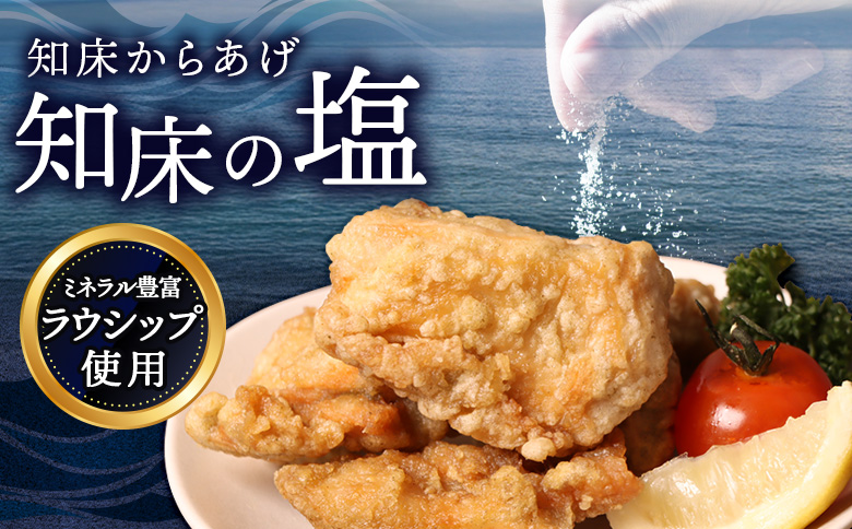 揚げるタイプ 知床からあげ 知床の塩 むね肉 1.5kgセット | オンライン申請 ふるさと納税 北海道 中標津 唐揚げ 500g×3パック 知床 塩 時短 調理 鶏 ザンギ 惣菜 おかず 弁当 専門