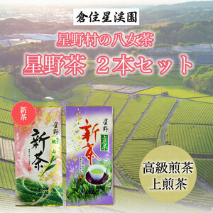 【ふるさと納税】【2025年産】星野村の八女茶 2本セット [a9273] 株式会社 ゼロプラス 【返礼品】添田町 ふるさと納税