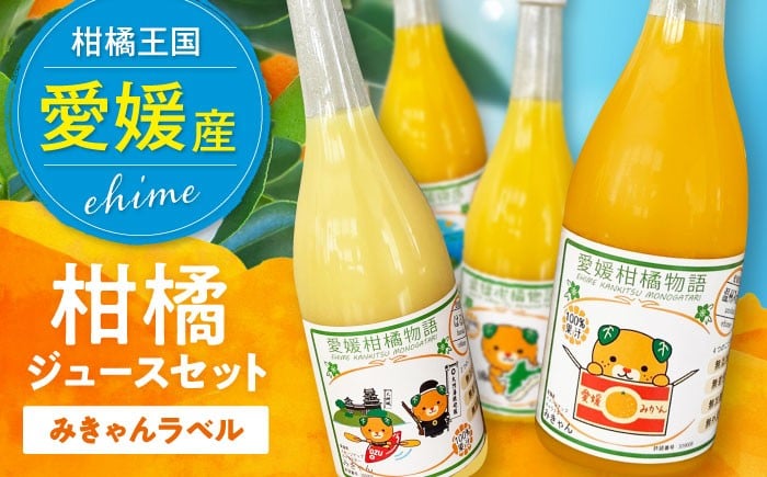 
            【2026年分先行予約】【みかんジュース】柑橘ジュースセット【みきゃん ラベル】 みかんジュース 100% 柑橘 みかん ジュース 愛媛県大洲市/有限会社カーム/カームシトラス[AGBW005]
          