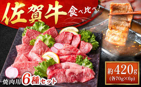艶さし！【A4～A5】希少部位!佐賀牛おまかせ焼肉6種盛りセット 吉野ヶ里町/株式会社MEAT PLUS[FDB078]