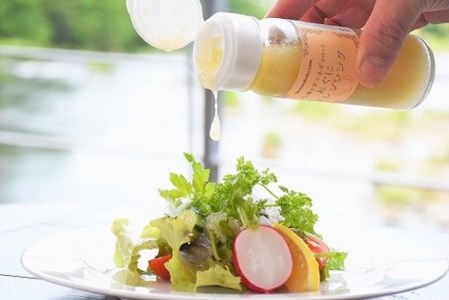 【おぐに天然食ほこすぎ】手作り ドレッシング 3種 各150g 3本 計450g かぼす ゆず たまねぎ 小国育ち ほこすぎ あるくCafe 人気カフェ ハンドメイド サラダに合う 肉料理に合う 魚料