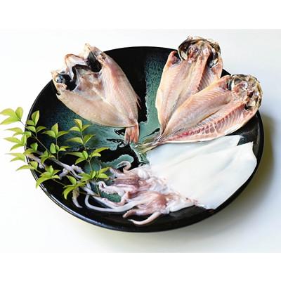 ふるさと納税 浜田市 山陰浜田極味の三種一夜干し(のどぐろ1枚、アジ2枚、イカ2枚) |  | 01