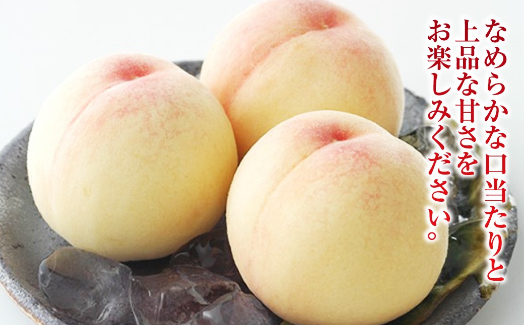 白桃 8玉（合計約2.0kg）