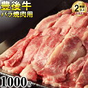 【ふるさと納税】豊後牛バラ焼肉用1000g＜121-005_6＞