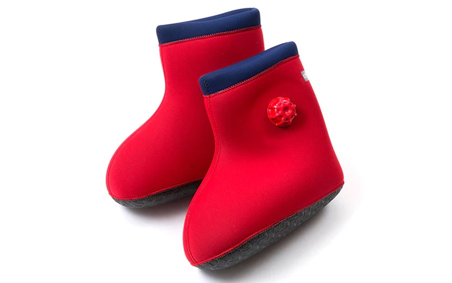 クロッツやわらか湯たんぽ 足用タイプ 底あり(レッド/Sサイズ)_2640R-1