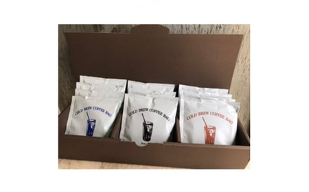 コールドブリューコーヒーバッグ飲み比べ12個セット[CB-4]【 コーヒー 茨城県コーヒー つくば市コーヒー 珈琲 coffee おすすめコーヒー ｺｰﾋｰｺｰﾋｰｺｰﾋｰ 】