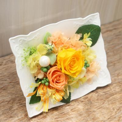 ふるさと納税 ふじみ野市 イエロー・オレンジ系プリザ-ブドフラワー(クレア) |  | 01