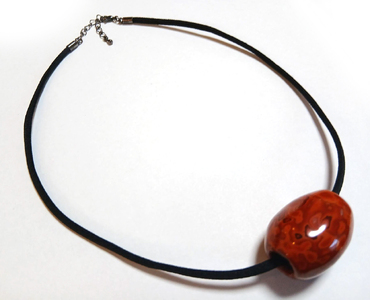 漆変り塗 チョーカー｜アクセサリー ネックレス 首飾り プレゼント 贈答 ギフト 会津若松 会津 会津漆 手作り [1129]